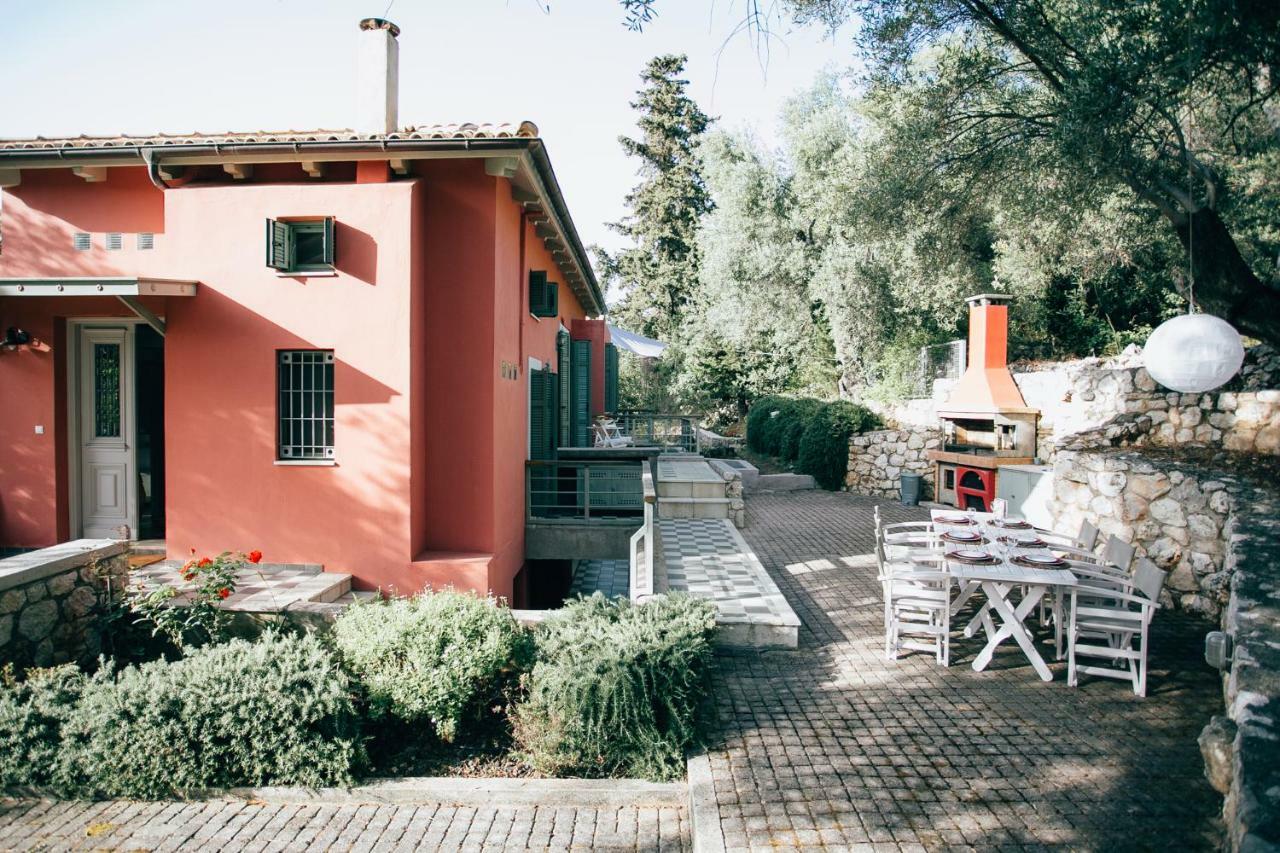 Villa La Casa Rossa Áyios Nikítas Exterior foto